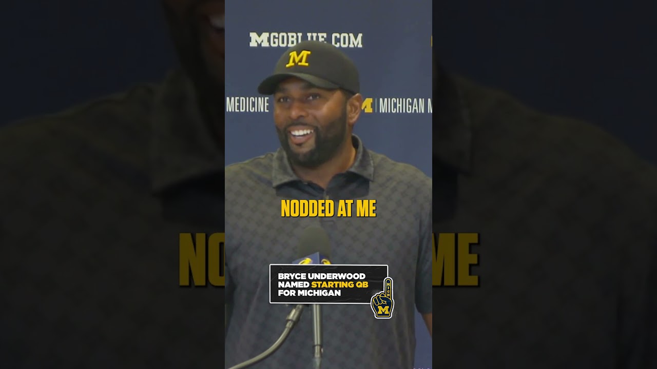 Bryce Underwood will officially be under the helm for Michigan #CFB #michigan #football