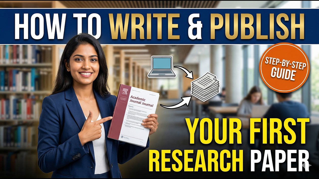 How to Write and Publish Your First Research Paper #research - YouTube