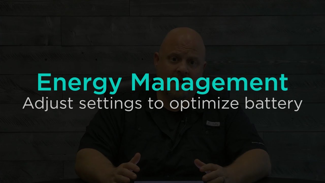 Adjust Settings to Optimize Battery with Energy Management Tools - YouTube