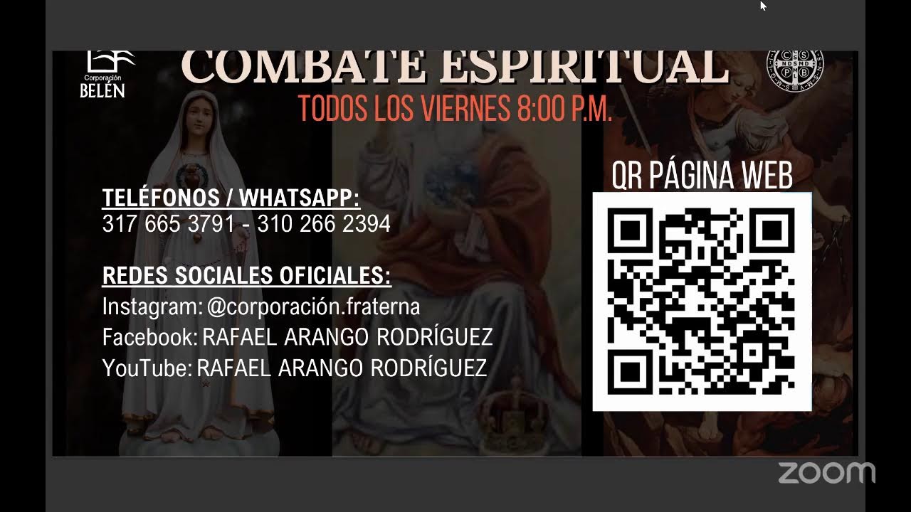 COMBATE ESPIRITUAL: PARA RENUNCIAR Y LIBERARNOS DE ARADURAS MALEFICAS  /VIERNES 27 DE FEBRERO 2026
