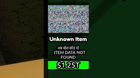 What happens if you purchase the unknown item? ( Raise A Bloppa )