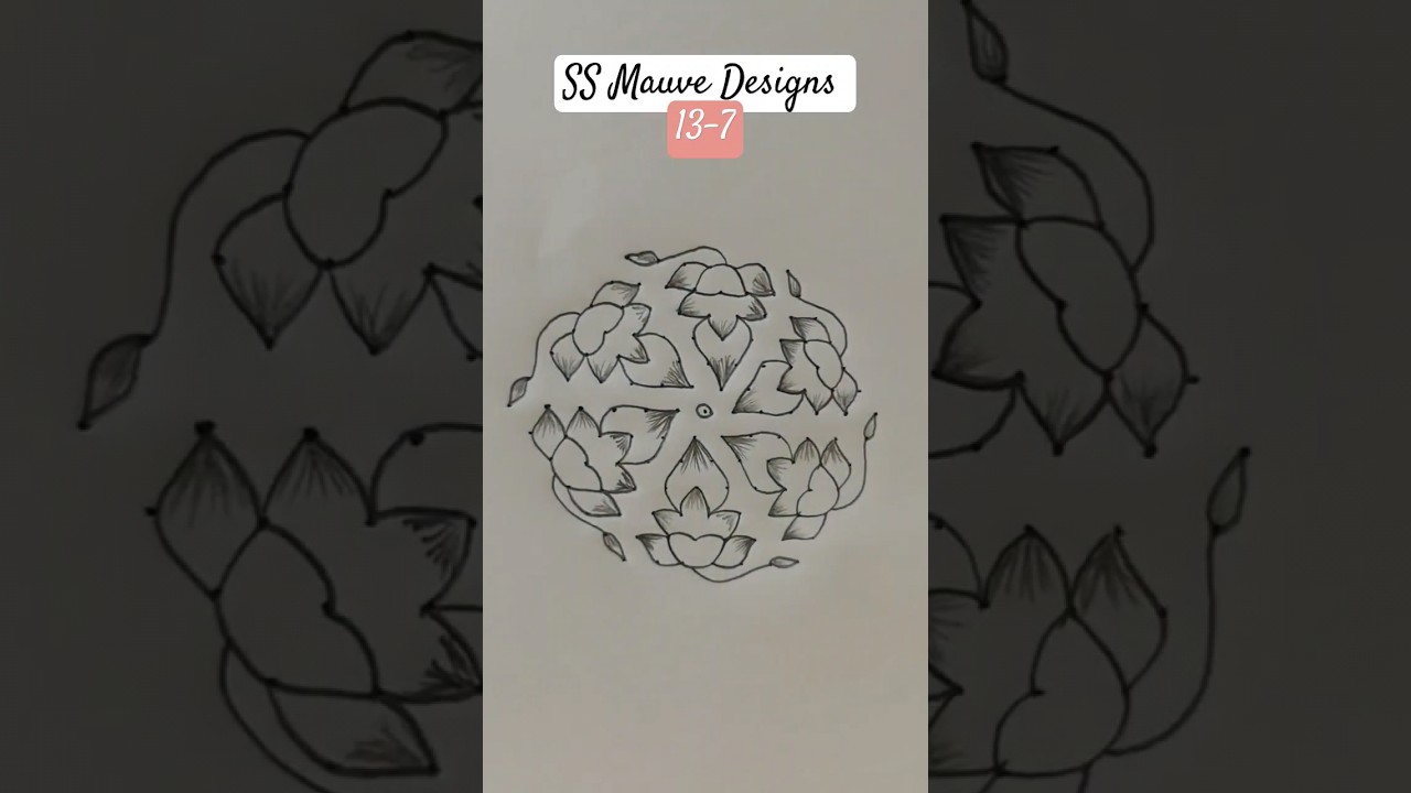 Beautiful Rangoli Design || 13-7 dots || Easy Muggulu