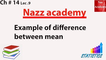 Example of difference between mean ch 14 lec 9