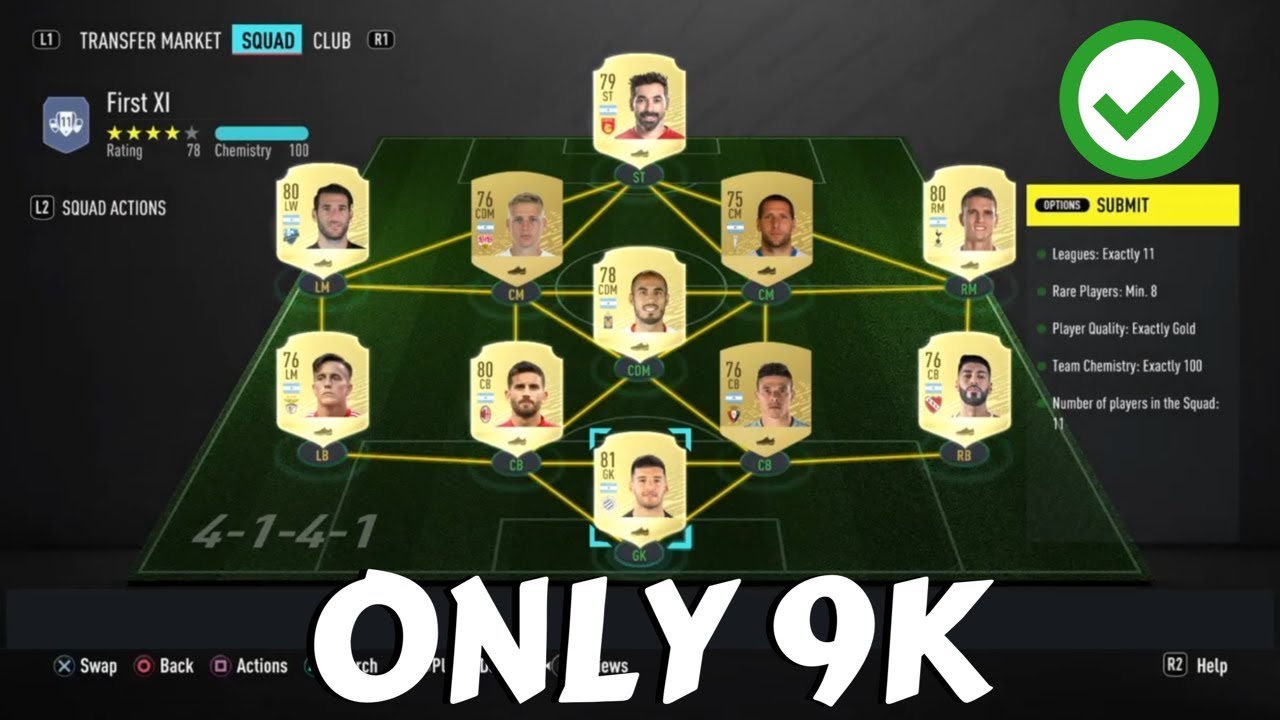 Hybrid Leagues First Xi Fifa 20