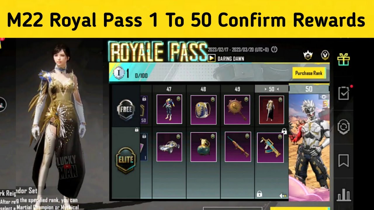 MONTH 22 ROYAL PASS  1 TO 50 RP REWARDS IN BGMI | PUBG |  M22 ROYAL PASS RELEASE DATE | LITE BOI
