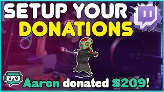 How to setup twitch donations on a phone & PC (update)