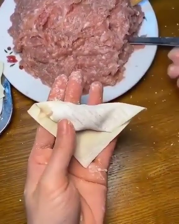 cara melipat kulit pangsit