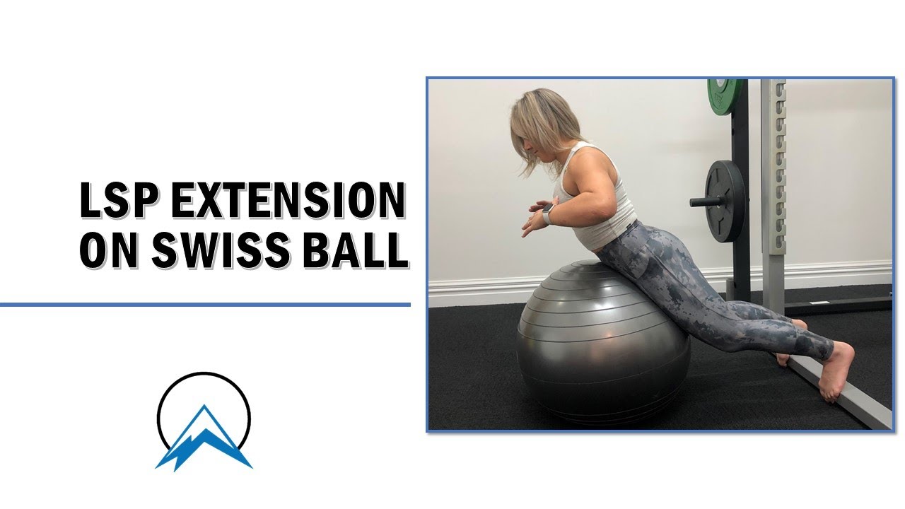 Lumbar Extension on a Swiss Ball YouTube