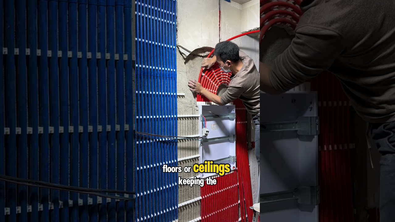 Installing conduits for a large apartment with multiple smart devices.