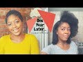 1 Year Post Big Chop | Blowout & Flat Iron for Beginners |  Natural Hair Journey