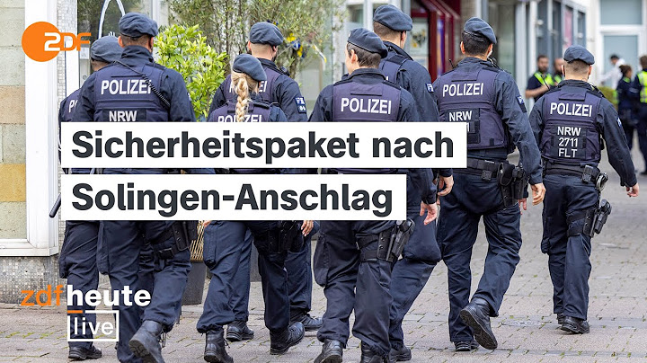 Nach Solingen-Anschlag: Bundesregierung stellt neues Sicherheitspaket vor | ZDFheute live