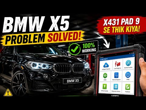 BMW X5 F15 Suspension Problem Solved! 🛠️ Vertical Acceleration Sensor Replacement | X431 Pad 9