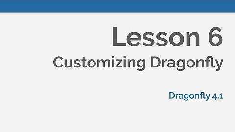 Dragonfly Daily 06 Customizing Dragonfly (2020)