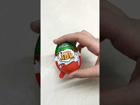 Шоколадне яйце Kinder Joy Minecraft 20 г, шоколадне яйце з іграшкою Minecraft, дитячий шоколад Kinder Joy сюрприз, видео 1