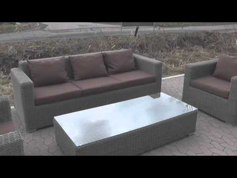 Rattan Gartenmöbel Lounge Polyrattan "Big nature"