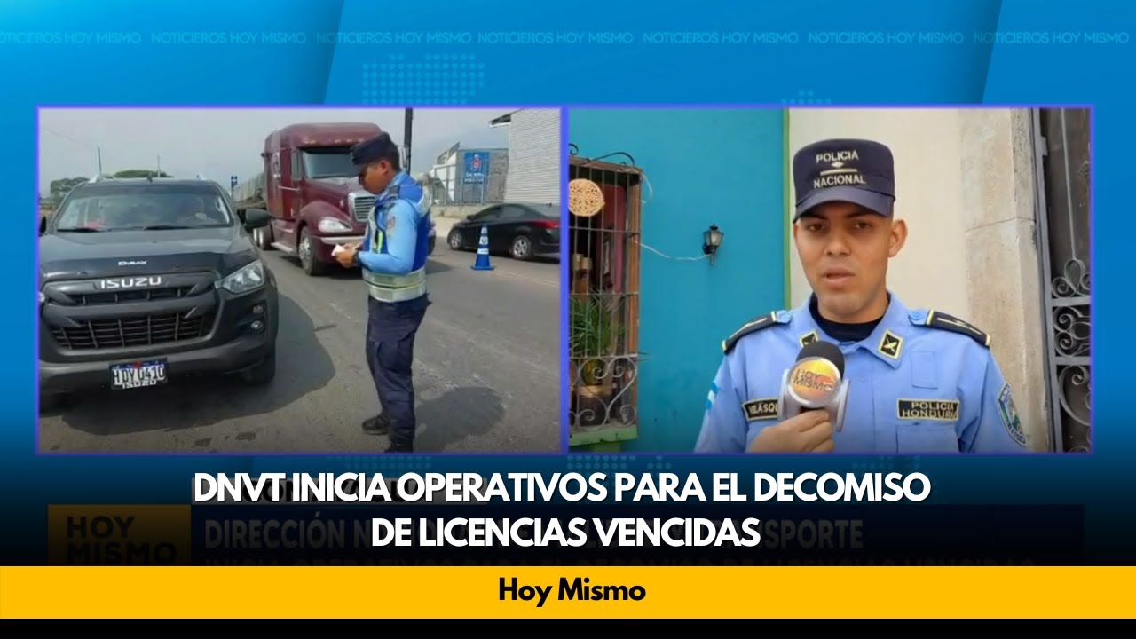 DNVT inicia operativos para el decomiso de licencias vencidas - YouTube