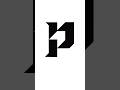 P letter logo design Created using grid line