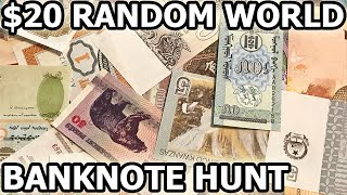 Unboxing World Currency From eBay - $20 Banknote Grab Bag Purchase