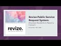 Revize Public Service Request System Webinar