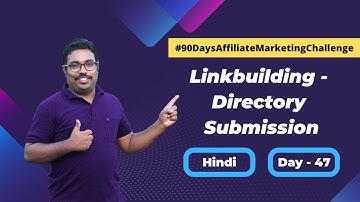 SEO full course in Hindi: Linkbuilding - Directory Submission (#47)