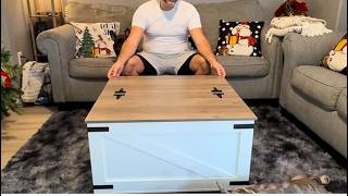 This Soft-Close Feature Sold Me | Farmhouse Coffee Table Review