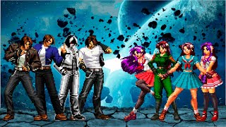 [KOF Mugen] Kyo Kusanagi Team vs Athena Asamiya Team
