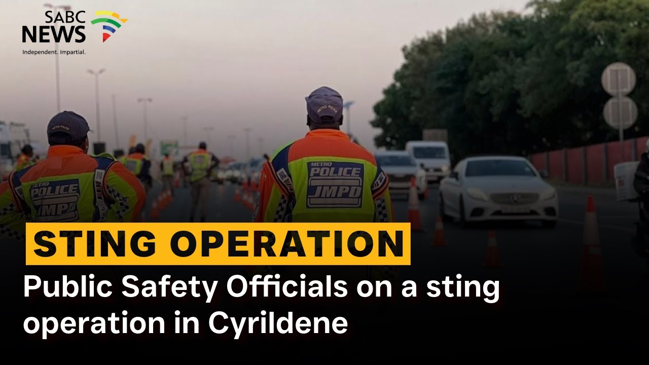 Public Safety Officials on a sting operation in Cyrildene