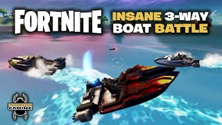 Fortnite Season 3: INSANE 3-Way Boat Battle with EPIC Music @NotBadDadyt