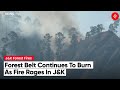 Massive fire breaks out in forest belt in jk reasi udhampur districts