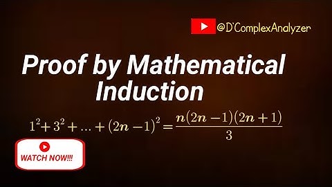 Proof by Mathematical Induction #mathematicalinduction