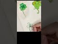 4 leaf clover drawing  easy drawing  watercolor speedpaint  art vader 2022 shorts