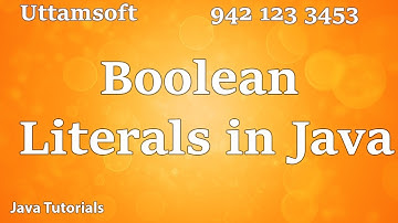 Boolean literals in java | Boolean literals |  boolean in java