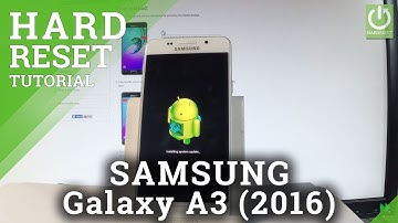 How to Wipe Data in SAMSUNG Galaxy A3 (2016) - FACTORY RESET