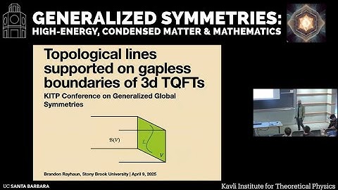 Topological lines supported on gapless boundaries of 3d TQFTs | Brandon Rayhaun (Stony Brook)