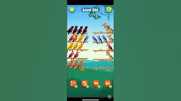 Color Bird Sort Puzzle Game Level 222 #shorts