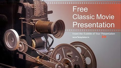 Classic Movie Production Presentation Template | PPTX Templates | wowTemplates | SlidesGeek