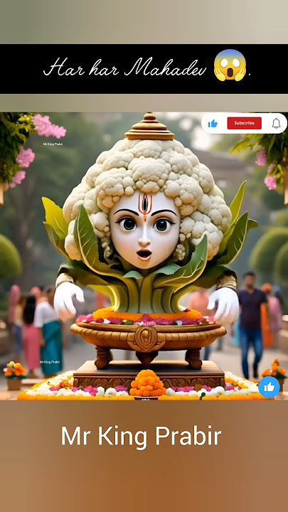 Divine Creation of Lord Shiva with Vegetables – Har Har Mahadev!