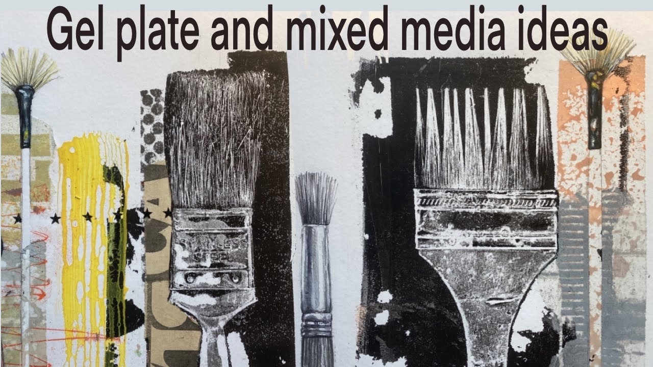 Gel plate and mixed media ideas