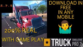How to download truck simulator pro 2 in free ,truck simulator pro 2 free downlaod in any mobile 😱 screenshot 1