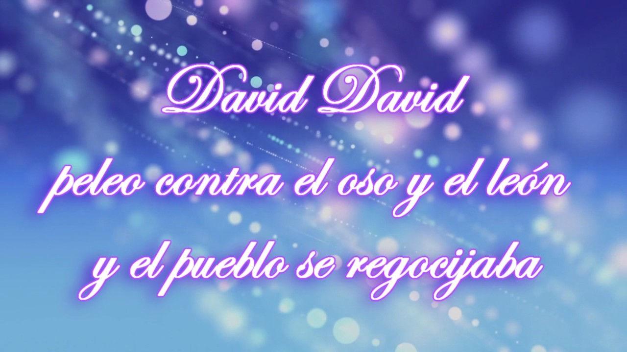 David,David Danzaba(Inspiración)con letra - YouTube