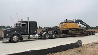 Hauling machinery and kenworth gets some upgrades | trucker life