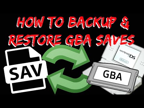 2021 How to Backup + Restore Gameboy Advance .SAV + .GBA Files on Nintendo DS using GBA Backup Tool