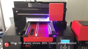 Mirror Glass phone case UV Printer, Color & white print in one pass