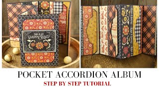 Pocket Accordion Album  |  Step By Step Tutorial | Farmhouse Graphic 45