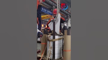 The transformer windings are assembled onto the core