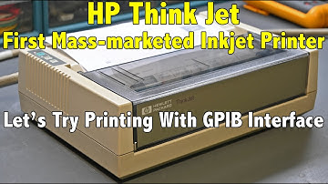 HP 2225A ThinkJet Printer, First Mass-marketed Inkjet 41 Years Ago - Let