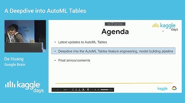A Deepdive into AutoML Tables | Tin-Yun Ho & Da Huang | Kaggle Days