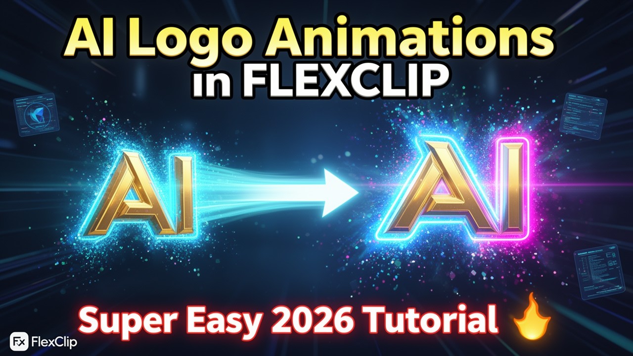 How to Create AI Logo Animations in FlexClip 2026 - YouTube