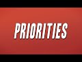 Miniature de la vidéo de la chanson Priorities