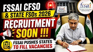 FSSAI FSO Recruitment 2026 FSSAI Safety Officers Notification 2026 Update